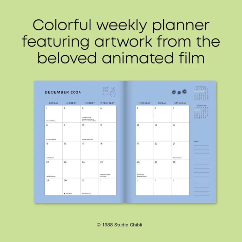 Agendas Et Calendriers|Maison Ghibli Agenda 2025 - Mon voisin Totoro