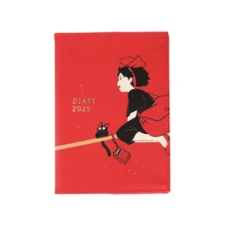 Agendas Et Calendriers|Maison Ghibli Agenda feutrine 2025 Kiki & Jiji sur le balai - Kiki la petite sorciè