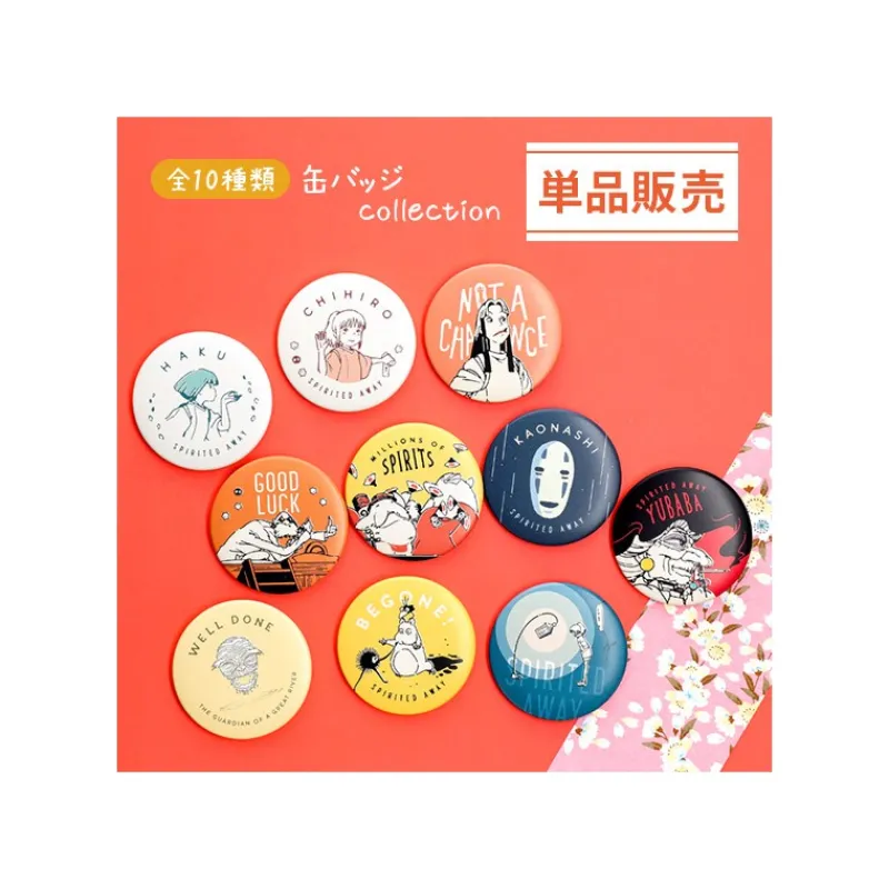 Badges|Maison Ghibli Assortiment de 10 Badges Anniversaire Chihiro - Le Voyage de Chihiro