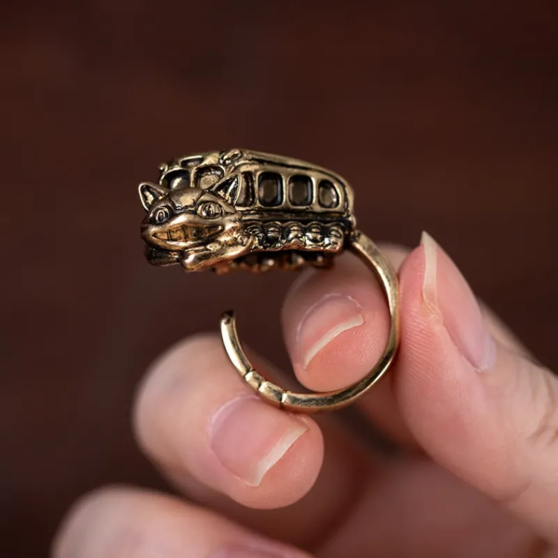Bijoux|Maison Ghibli Bague vintage Chatbus - Mon Voisin Totoro