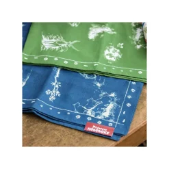Textile|Maison Ghibli Bandana Vivre ensemble bleu - Princesse Mononoké
