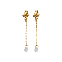 Bijoux|Maison Ghibli Bijou Boucle d’oreilles Clip Totoro Blanc Goutte - Mon Voisin Totoro