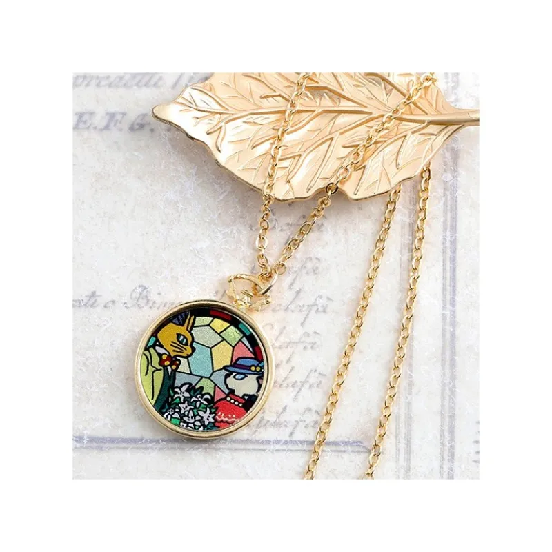 Bijoux|Maison Ghibli Bijou Pendentif Louise Et Baron Vitrail - Si tu tends l'oreille