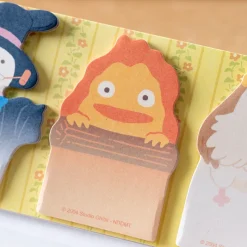 Petit Matériel|Maison Ghibli Bloc Memo Calcifer, Hihn & Navet - Le Château ambulant