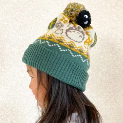 Textile|Maison Ghibli Bonnet à pompon Totoro & Noiraudes - Mon Voisin Totoro