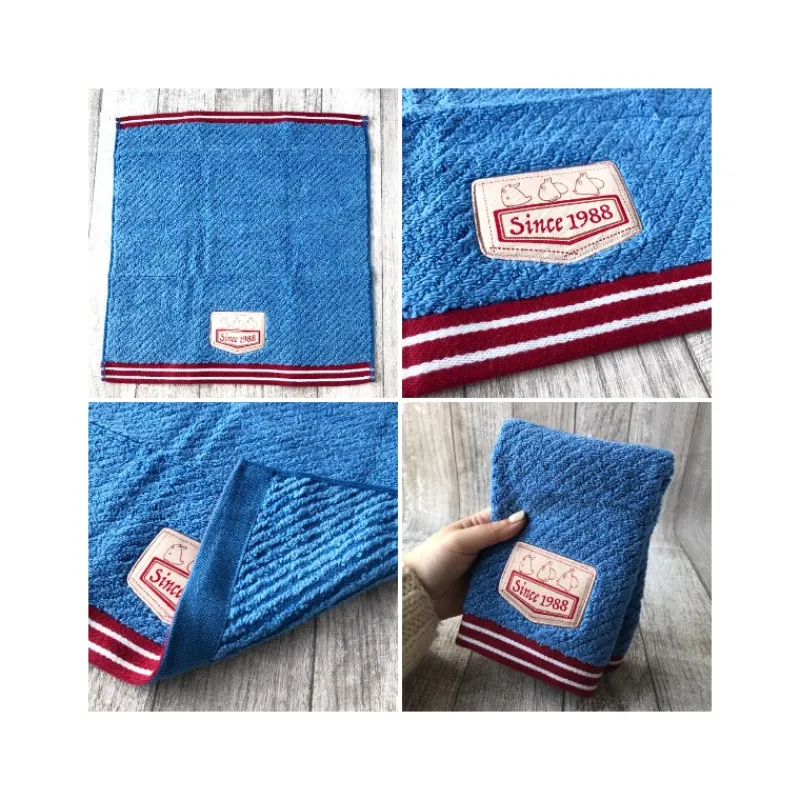 Linge De Maison|Maison Ghibli Boîte cadeau 3 serviettes Couture en denim - Mon Voisin Totoro