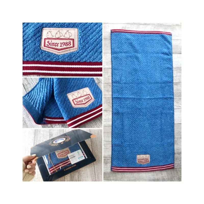 Linge De Maison|Maison Ghibli Boîte cadeau 3 serviettes Couture en denim - Mon Voisin Totoro
