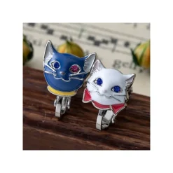 Bijoux|Maison Ghibli Boucles d’oreilles à clips Yuki & Lune - Le Royaume des chats