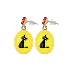 Bijoux|Maison Ghibli Boucles d’oreilles fantaisie jaunes Jiji - Kiki la petite sorcière