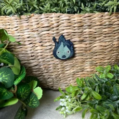 Pins|Maison Ghibli Broche Cannetille Calcifer bleu - Le Château Ambulant