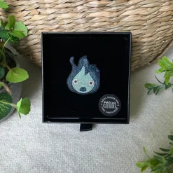 Pins|Maison Ghibli Broche Cannetille Calcifer bleu - Le Château Ambulant