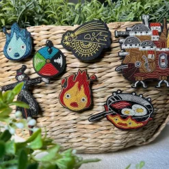 Pins|Maison Ghibli Broche Cannetille Calcifer bleu - Le Château Ambulant