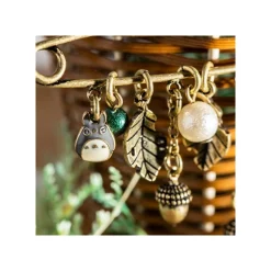Accessoires|Bijoux|Maison Ghibli Broche épingle à nourrice Totoro & Feuilles - Mon Voisin Totoro