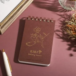 Carnets Et Cahiers|Maison Ghibli Carnet à spirales gauffré 11,5×7,2cm Kiki sur son balai - Kiki la pet