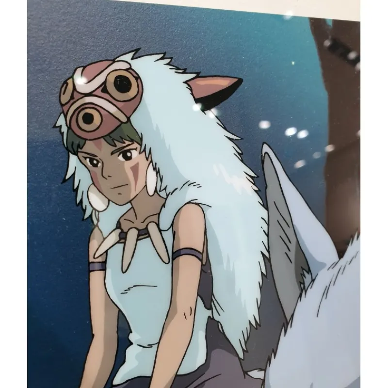 Celluloïd D'Art - Studio Ghibli|Maison Ghibli CELLULOID D'ART SAN ET SES FRÈRES LOUPS - STUDIO GHIBLI