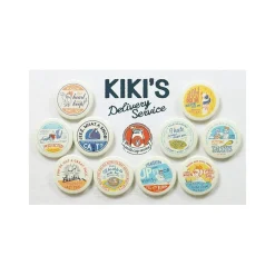 Badges|Maison Ghibli Collection de badges vintage 10 PCS - Kiki la petite sorcière