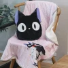 Linge De Maison|Maison Ghibli Couverture coussin Jiji - Kiki la petite sorcière