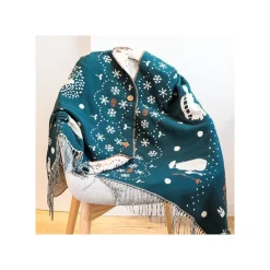 Textile|Maison Ghibli Etole Avec Boutons Totoro Dans La Neige - Mon Voisin Totoro