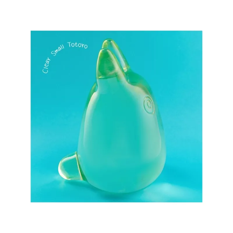 Statues|Maison Ghibli Figurine Cristal Vert Totoro Blanc - Mon Voisin Totoro