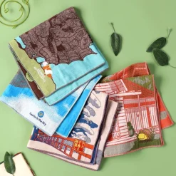 Textile|Maison Ghibli Mouchoir Imabari Maison de Satsuki & Mei 40x40 cm - Mon Voisin Totor