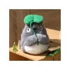 Peluches Nakayoshi|Maison Ghibli Peluche Nakayoshi Totoro Gris avec feuille - Mon Voisin Totoro
