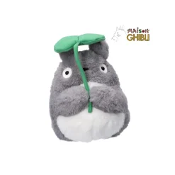 Peluches Nakayoshi|Maison Ghibli Peluche Nakayoshi Totoro Gris avec feuille - Mon Voisin Totoro