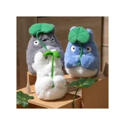 Peluches Nakayoshi|Maison Ghibli Peluche Nakayoshi Totoro Bleu avec feuille - Mon Voisin Totoro