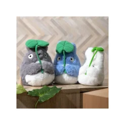 Peluches Nakayoshi|Maison Ghibli Peluche Nakayoshi Totoro Bleu avec feuille - Mon Voisin Totoro