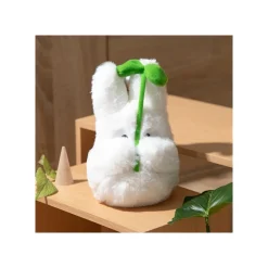 Peluches Nakayoshi|Maison Ghibli Peluche Nakayoshi Totoro Blanc avec feuille - Mon Voisin Totoro