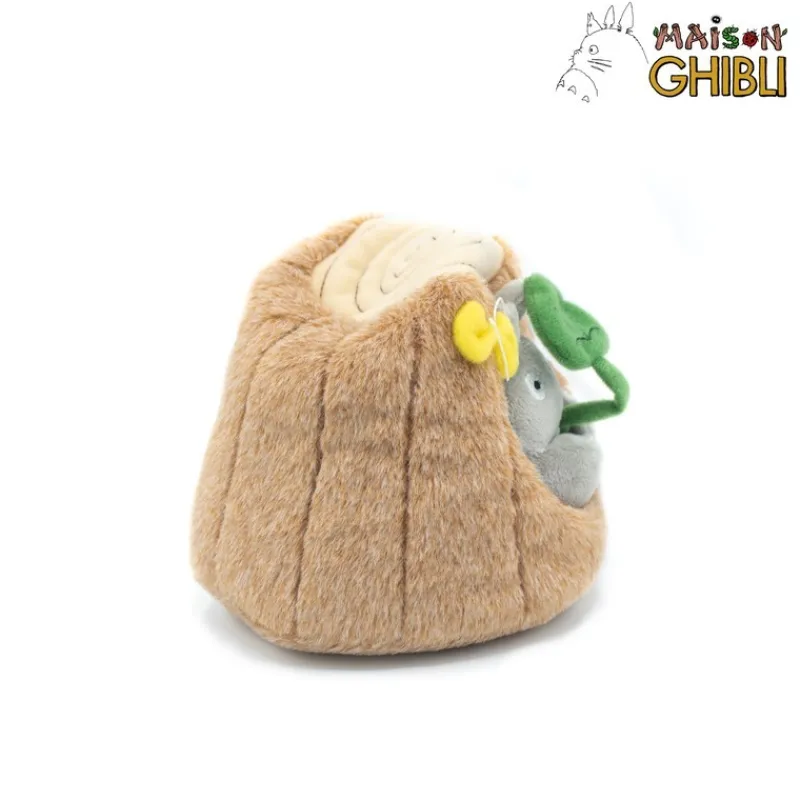 Peluches Classiques|Maison Ghibli Peluche Totoro Dans Un Tronc D'Arbre - Mon Voisin Totoro