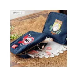 Accessoires|Maison Ghibli Pochette Bleu Marine Jiji - Kiki la petite sorcière