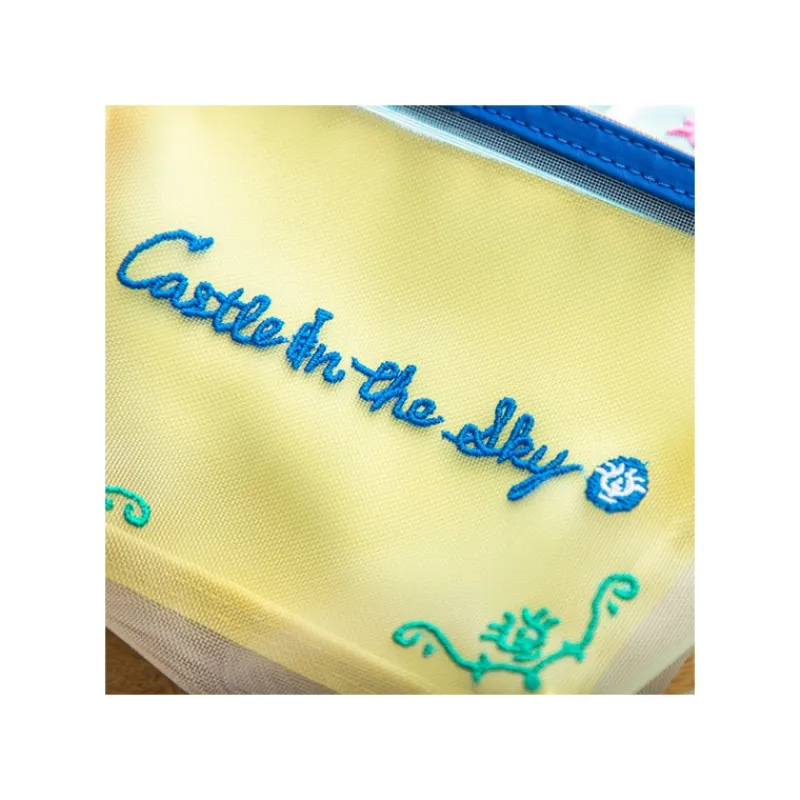 Accessoires|Maison Ghibli Pochette transparente brodée - Le Château dans le ciel