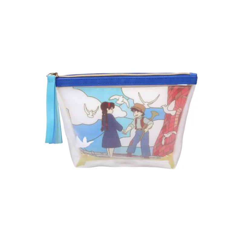 Accessoires|Maison Ghibli Pochette transparente brodée - Le Château dans le ciel