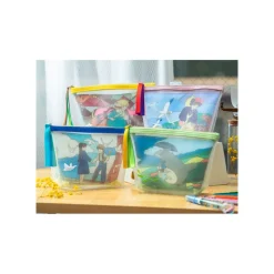 Accessoires|Maison Ghibli Pochette transparente brodée - Le Château ambulant