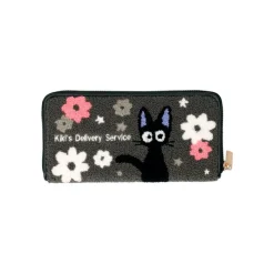 Accessoires|Maison Ghibli Portefeuille Cuir Et Tissu Kiki Fleur - Kiki la petite sorcière