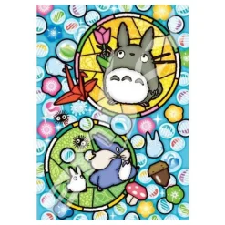 Puzzle|Maison Ghibli Puzzle Vitrail 208P Bonheur de Totoro - Mon Voisin Totoro