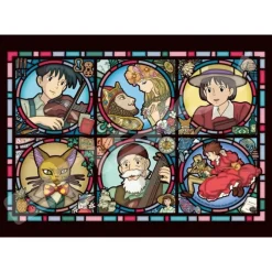 Puzzle|Maison Ghibli Puzzle Vitrail 208P Gallerie des personnages - Si tu tends l'oreille