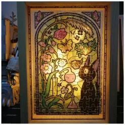 Puzzle|Maison Ghibli Puzzle Vitrail 126P Robot jardinier - Le Château dans le ciel