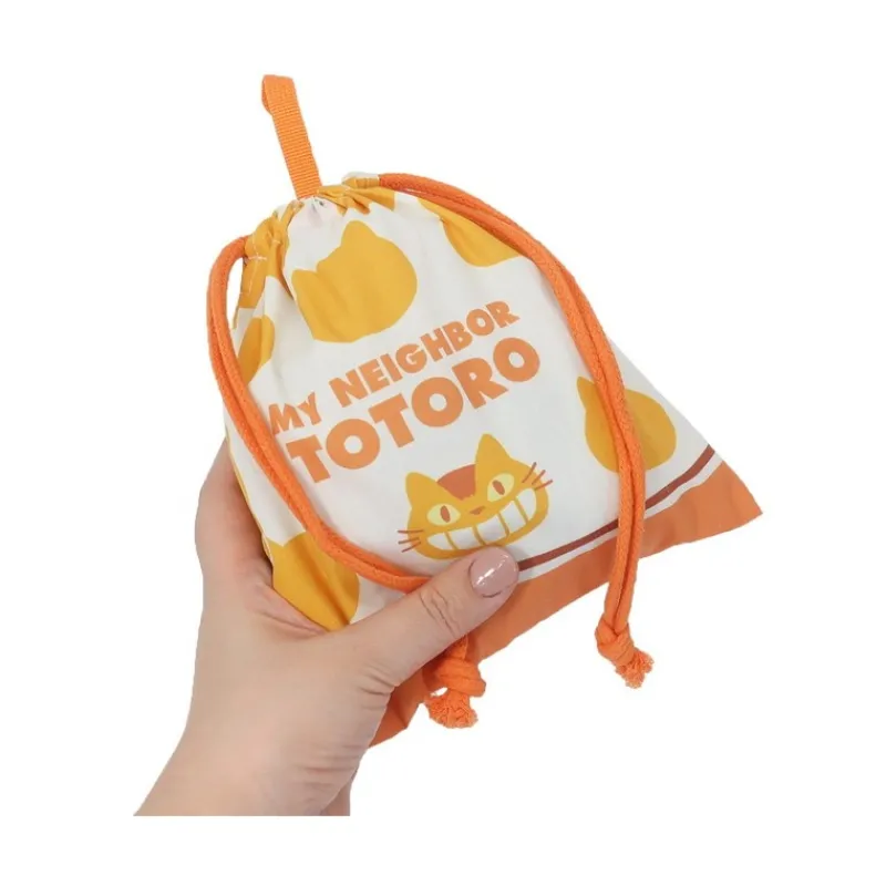 Sacs|Maison Ghibli Sacoche à cordon Silhouette Chatbus 20 x 19 cm - Mon Voisin Totoro