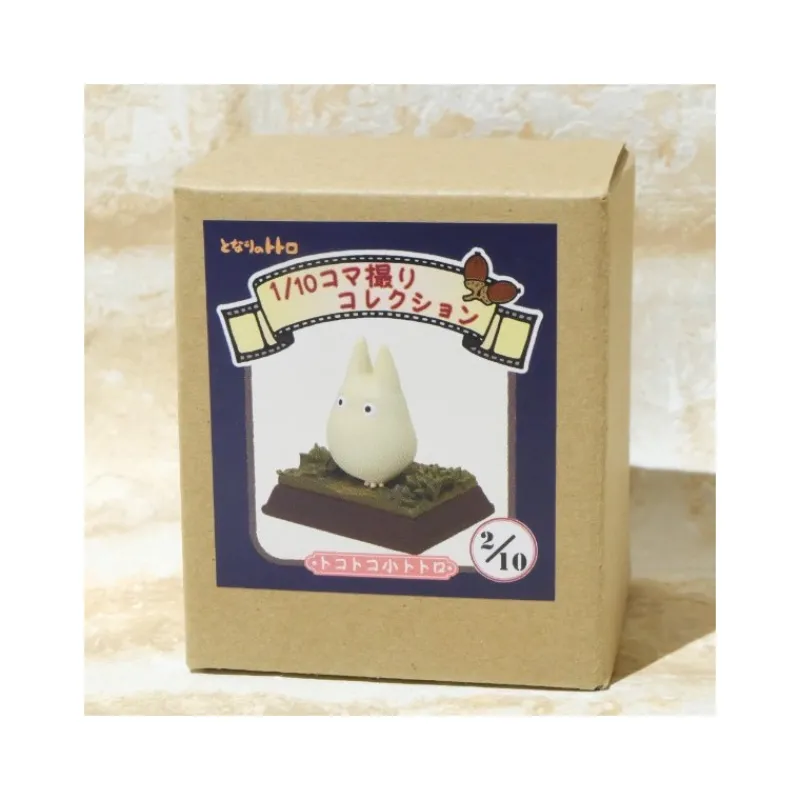 Statues|Maison Ghibli Statue Collection Stop Motion Totoro Blanc Course Pose 2 - Mon Voisin