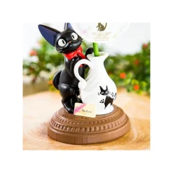 Statues|Maison Ghibli Statue Jiji et rose - Kiki la petite sorcière