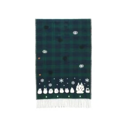 Textile|Maison Ghibli Étole avec accroche Totoro motifs à carreaux - Mon Voisin Totoro