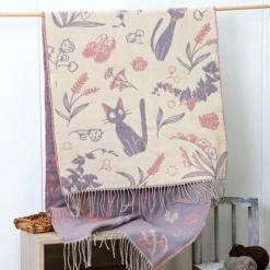 Textile|Maison Ghibli Étole rose Jiji - Kiki la petite sorcière