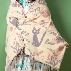 Textile|Maison Ghibli Étole rose Jiji - Kiki la petite sorcière