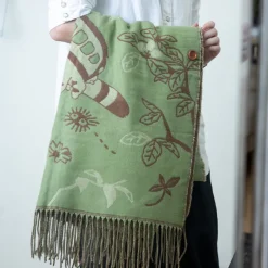 Textile|Maison Ghibli Étole vert clair Totoro & Chatbus - Mon Voisin Totoro