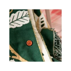 Textile|Maison Ghibli Étole vert foncé Feuilles de chêne - Mon Voisin Totoro