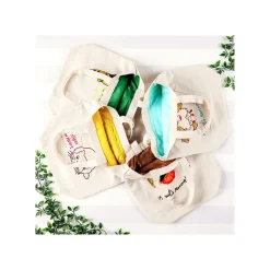 Sacs|Maison Ghibli Tote bag Brodé Calcifer - Le Château ambulant