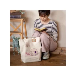 Sacs|Maison Ghibli Tote bag Brodé Le Passage - Si tu tends l'oreille