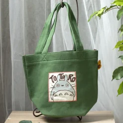 Sacs|Maison Ghibli Tote bag Totoro Vert d'automne - Mon Voisin Totoro