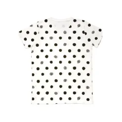 Textile|Maison Ghibli T-SHIRTS TOTORO NOIRAUDES DOTS BLANC S (FEMME) - MON VOISIN TOTORO